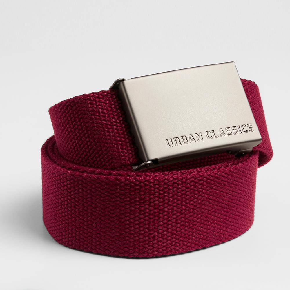 Urban Classics Canvas Belts burgundy - Shop-Tetuan