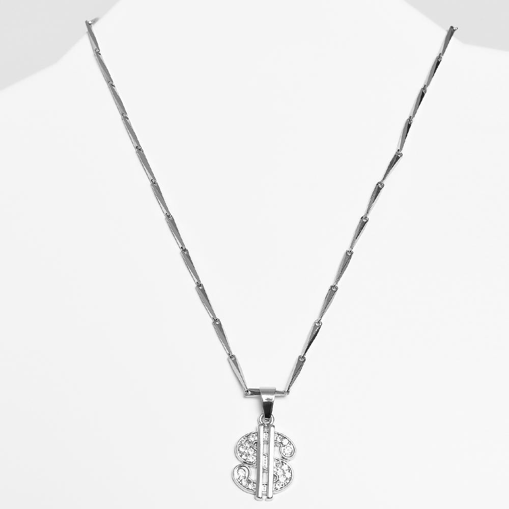 Urban Classics Small Dollar Necklace silver - Shop-Tetuan