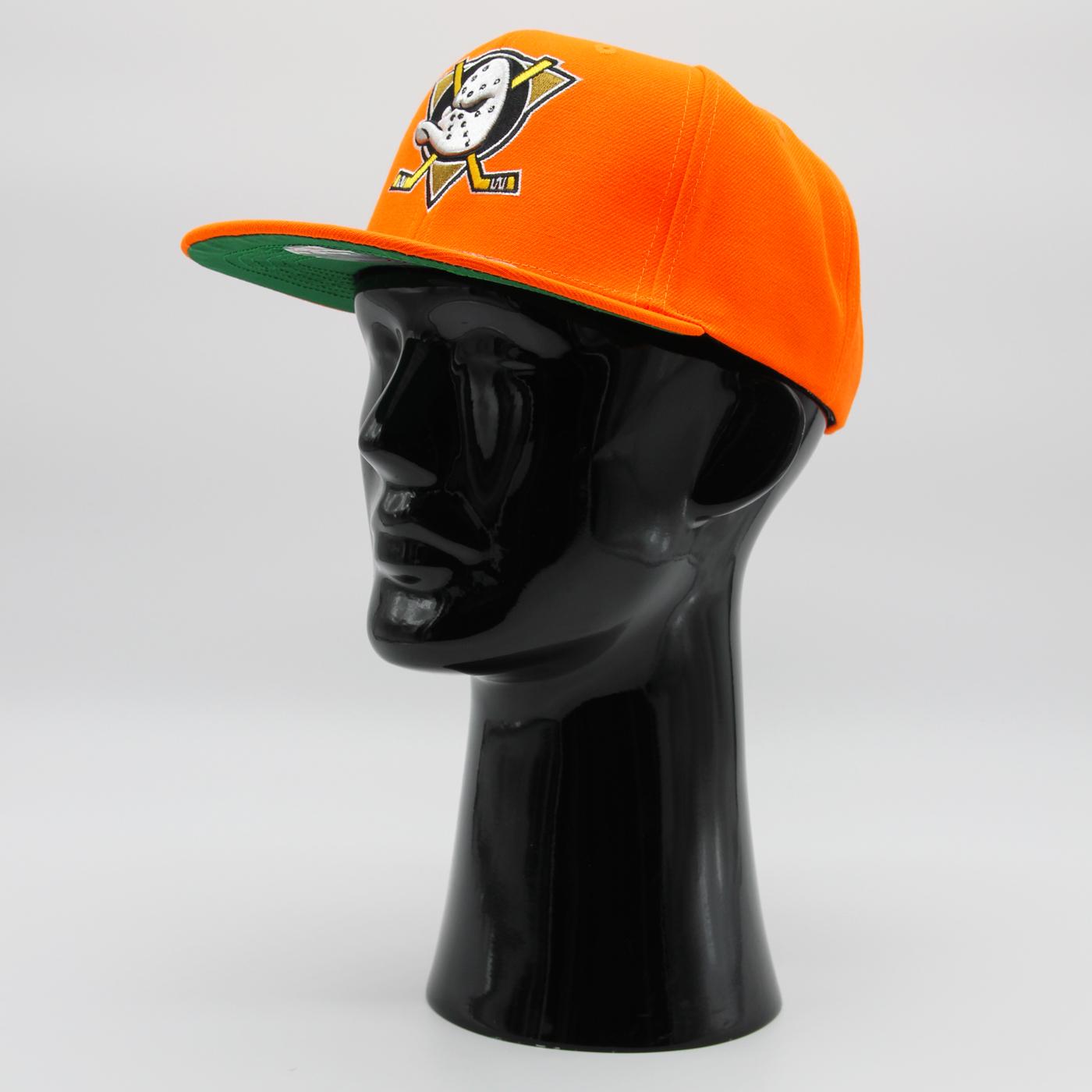 Anaheim Ducks Mitchell & Ness Vintage Hat Trick Snapback Hat - Orange