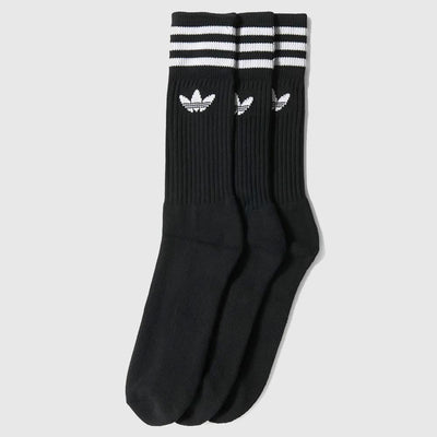 Adidas Solid Crew socks black/white - Shop-Tetuan