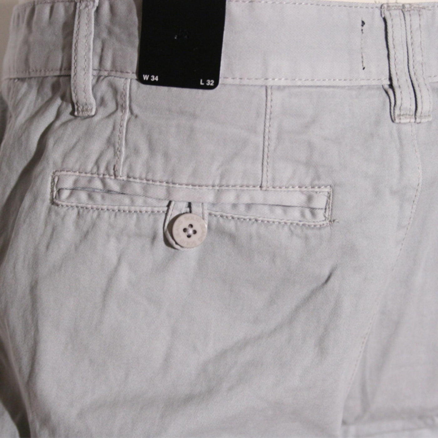 Solid Mak BD chino pants light grey - Shop-Tetuan