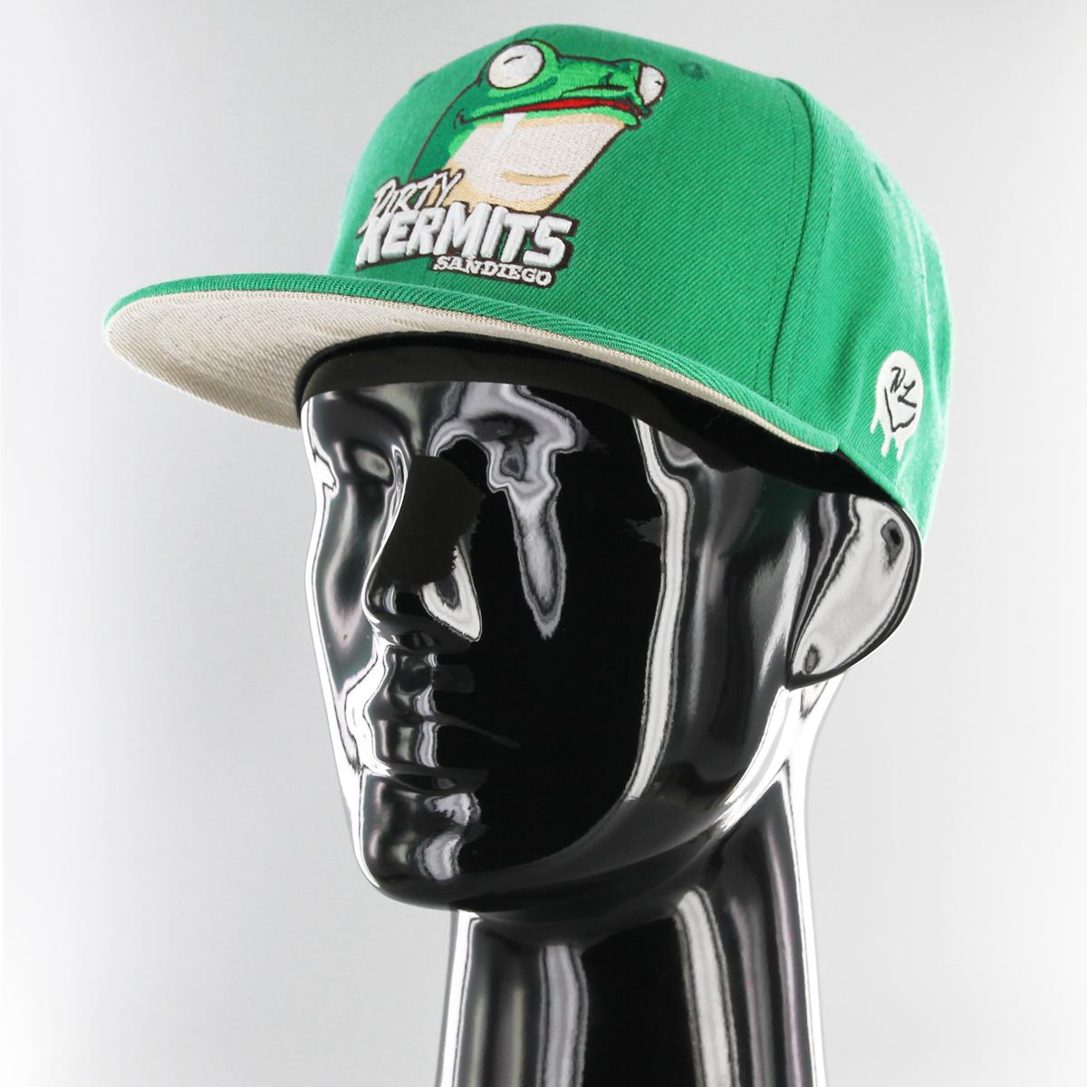 Naughty League San Diego Dirty Kermits fitted kelly green - Shop-Tetuan