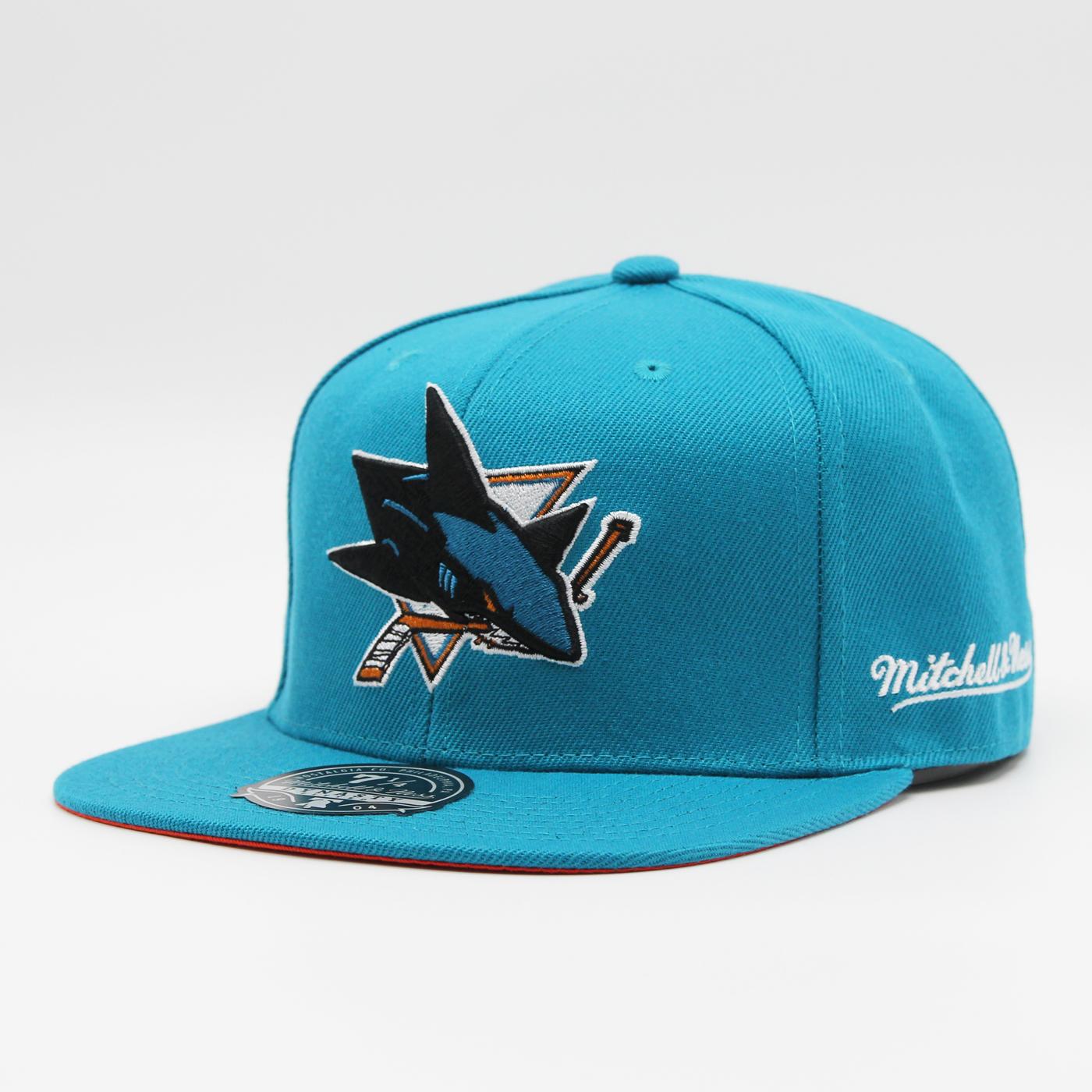 Mitchell & Ness NHL Vintage Fitted SJ Sharks teal - Shop-Tetuan
