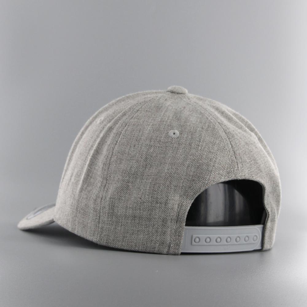 The Classics Yupoong Premium Curved Visor Snapback Cap heather grey - Shop-Tetuan