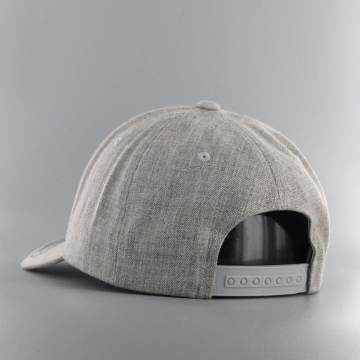 The Classics Yupoong Premium Curved Visor Snapback Cap heather grey - Shop-Tetuan
