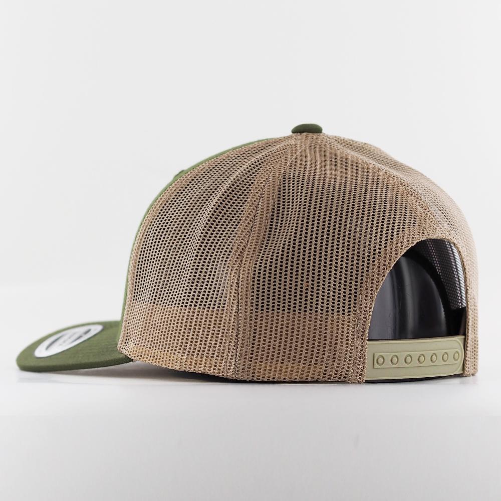 The Classics Yupoong Retro trucker 2-tone cap mossgreen/khaki - Shop-Tetuan