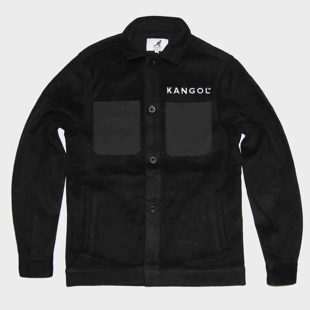Kangol Greenwich overshirt jacket black