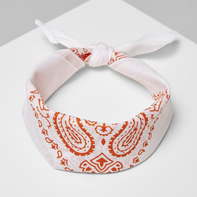 Bandana white/orange - Shop-Tetuan