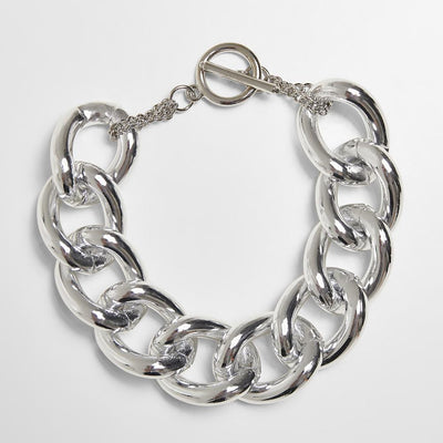 Urban Classics Flashy Chain Bracelet silver