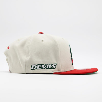 Mitchell & Ness NHL Vintage Off-White snapback NJ Devils off white - Shop-Tetuan