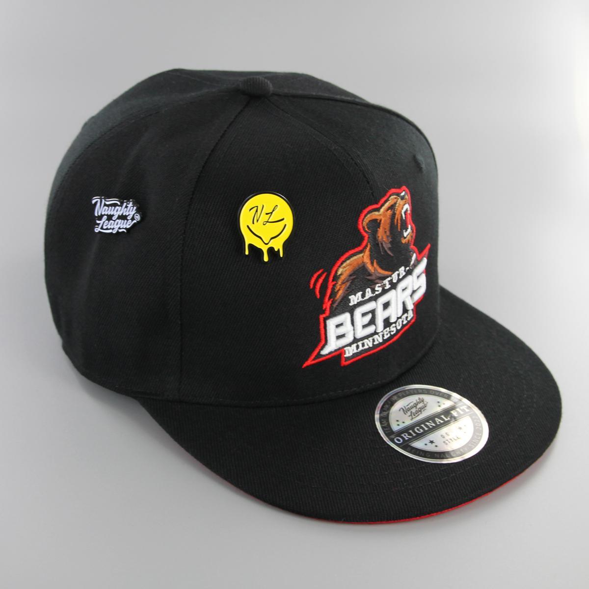 Naughty League Minnesota Masturbears fitted black - Shop-Tetuan