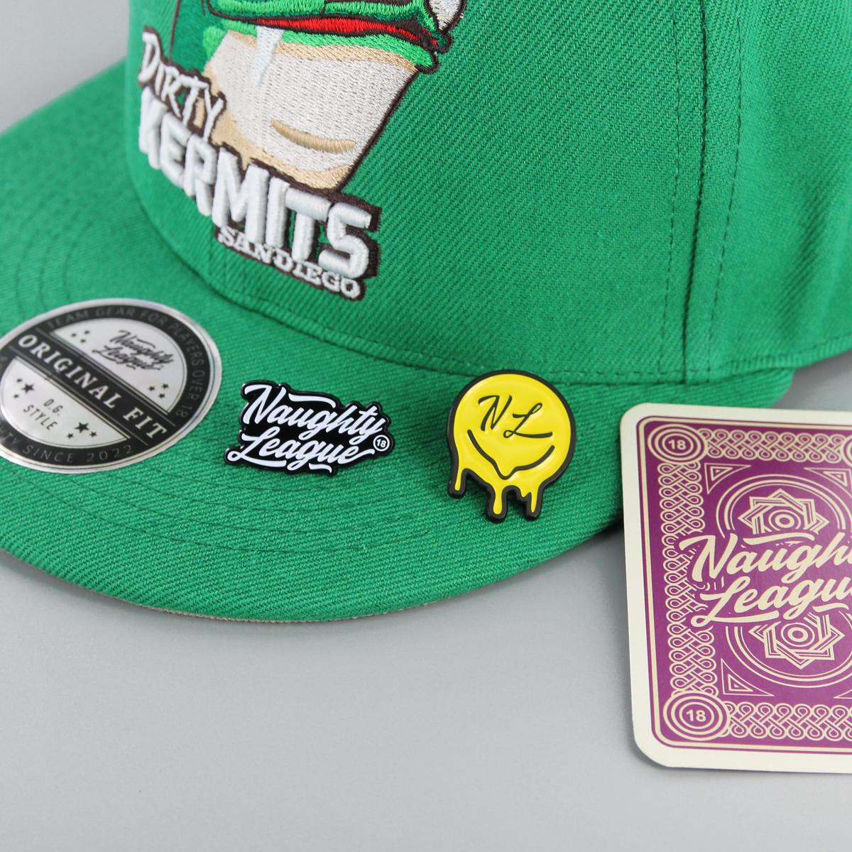 Naughty League San Diego Dirty Kermits fitted kelly green - Shop-Tetuan