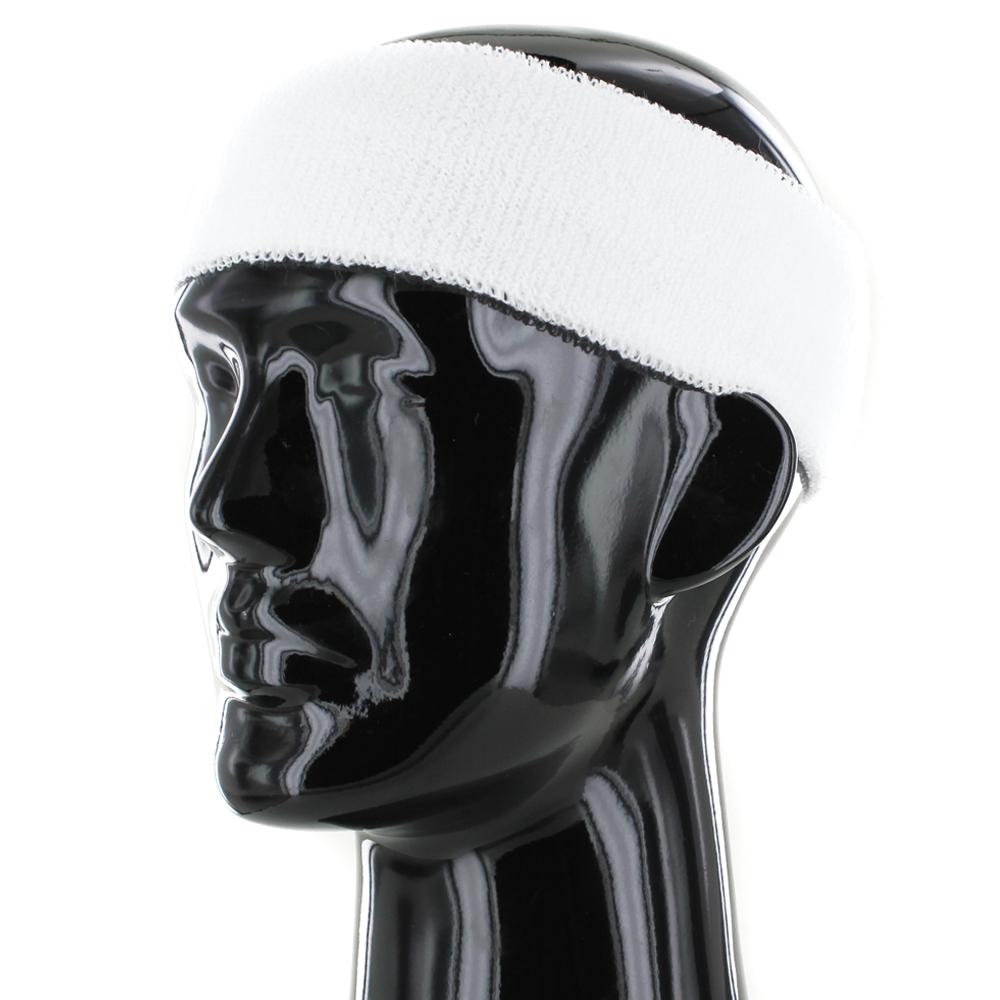 Plain Head Sweatband white - Shop-Tetuan
