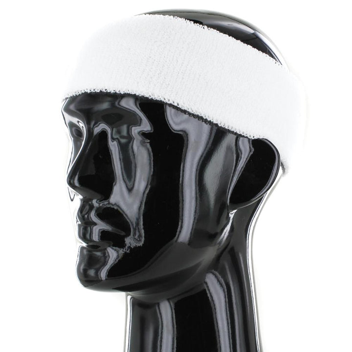Plain Head Sweatband white - Shop-Tetuan