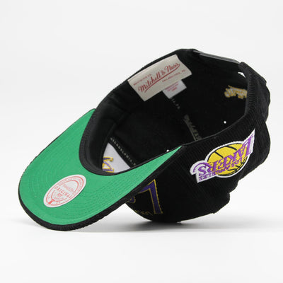 Mitchell & Ness NBA Cord Script snapback HWC LA Lakers black