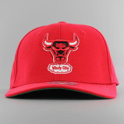 Mitchell & Ness NBA Team Ground 2.0 Strech Fitted cap C Bulls red - Shop-Tetuan