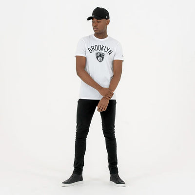 New Era Team Logo tee B Nets white