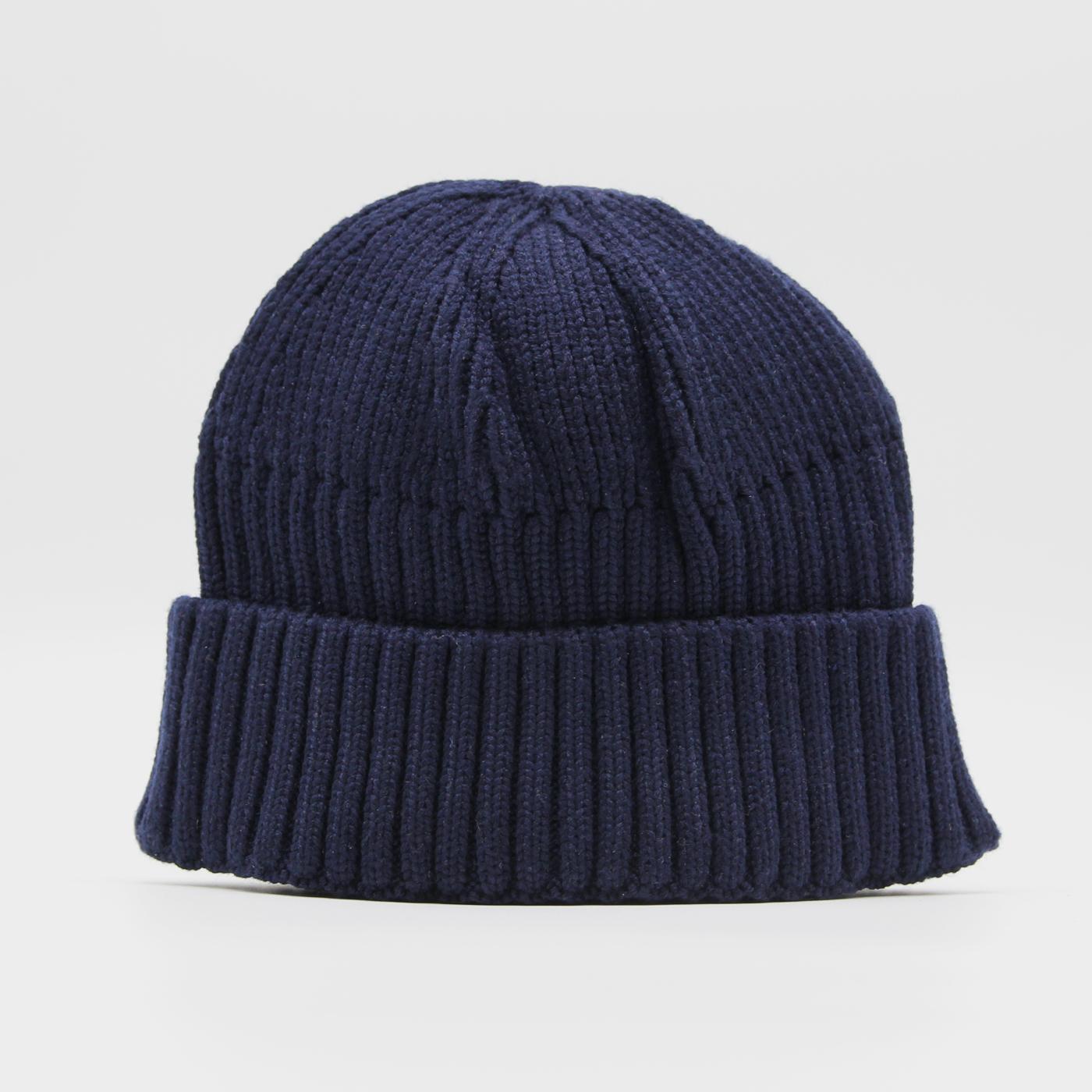 Major Wear Short Rib Beanie navy