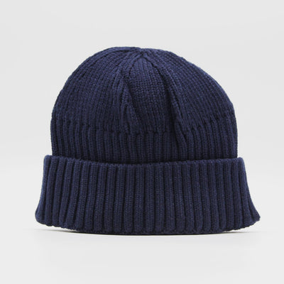 Major Wear Short Rib Beanie navy