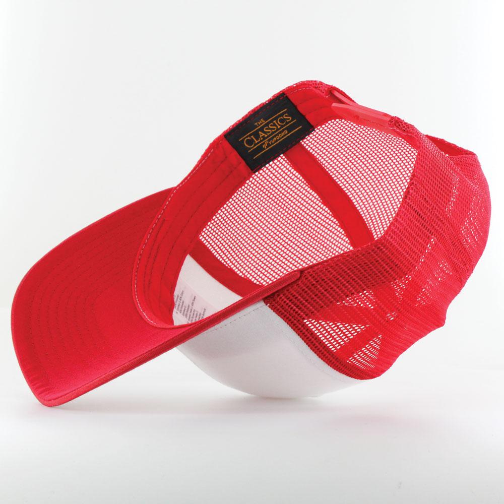 The Classics Yupoong Retro Trucker Colored Front cap red/wht/red - Shop-Tetuan