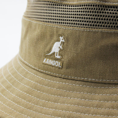 Kangol Distressed Cotton Mesh bucket oat