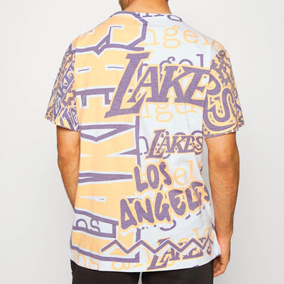 Mitchell & Ness Jumbotron 2.0 Sublimated S/S Tee LA Lakers white