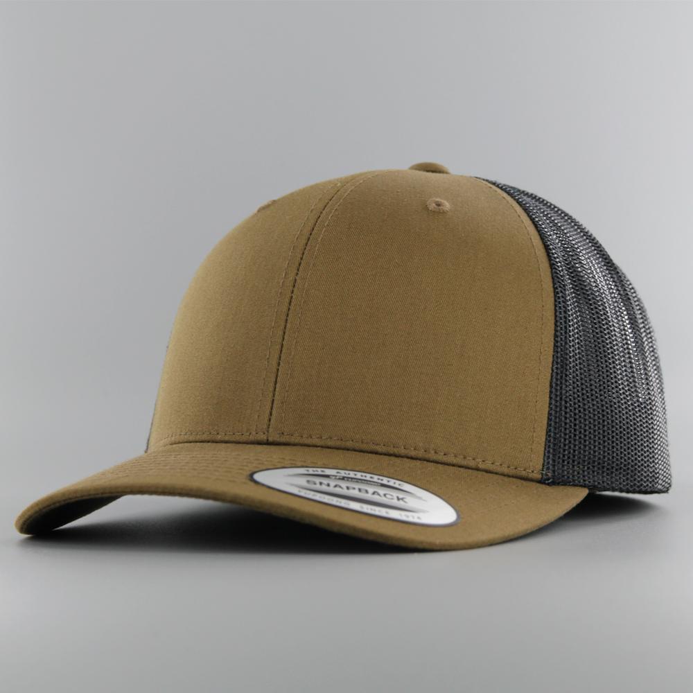 The Classics Yupoong Retro trucker 2-tone cap coyote brown/black - Shop-Tetuan