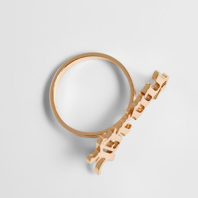 Mister Pray Chunky Ring gold