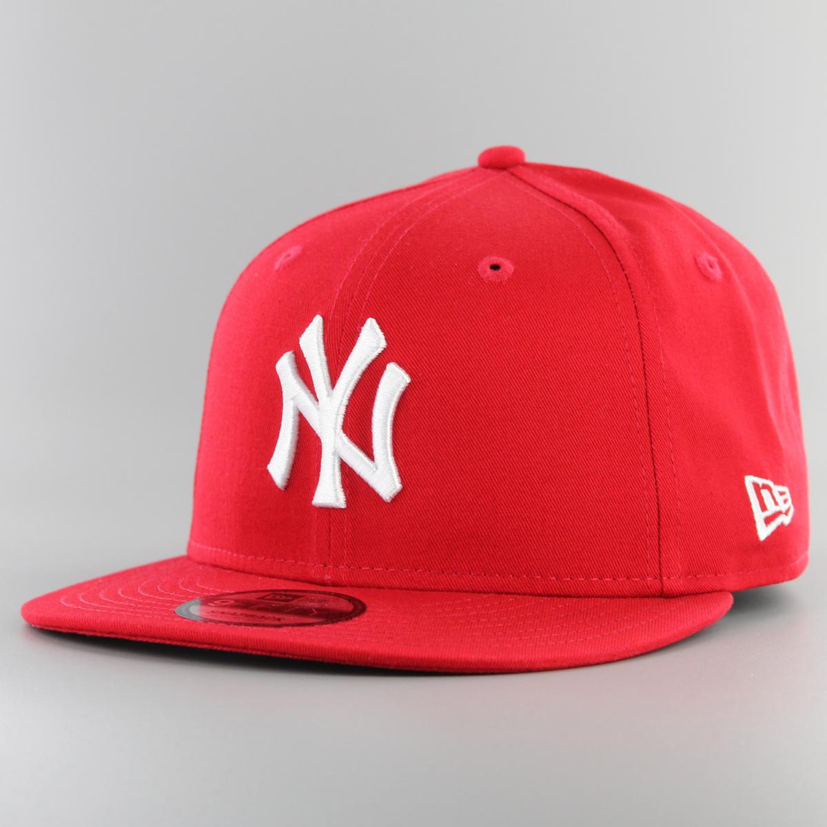New Era Nos Mlb 9fifty NY Yankees scarlet/white - Shop-Tetuan