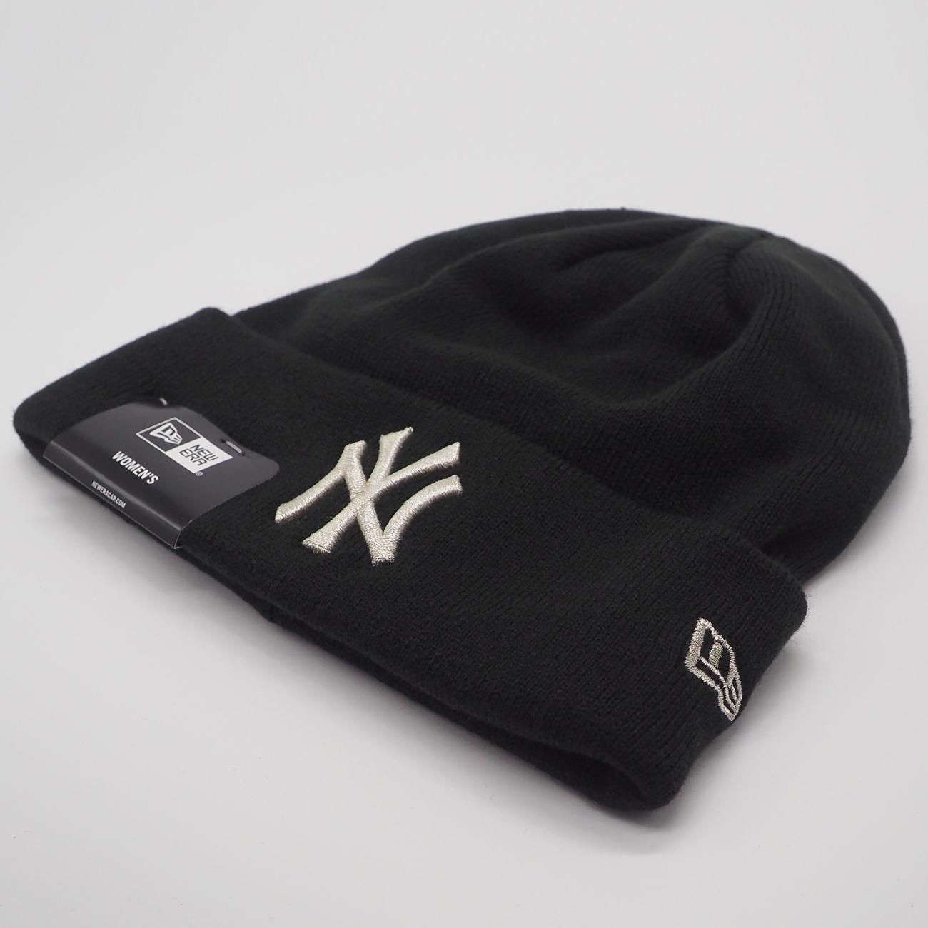 New Era Metallic Cuff beanie NY Yankees black - Shop-Tetuan