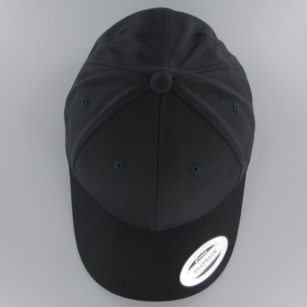 The Classics Yupoong Premium Curved Visor Snapback Cap black - Shop-Tetuan