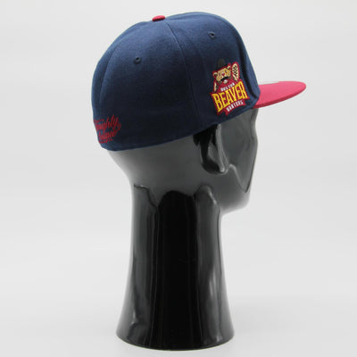 Naughty League Boston Beaver Hunters Letter Logo fitted navy/mar - Shop-Tetuan