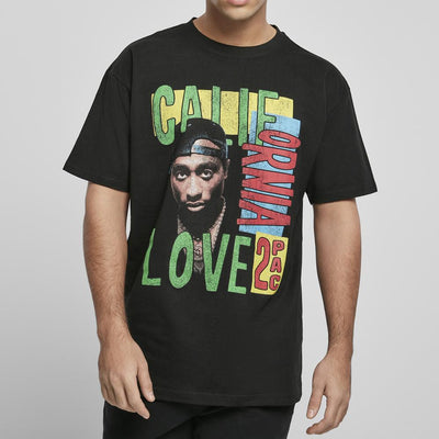 Mister Tupac California Love Retro Oversize Tee black
