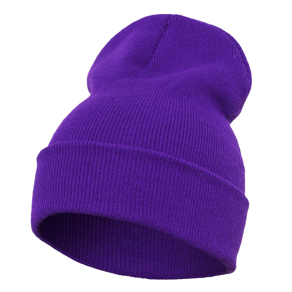 Yupoong heavyweight long beanie purple - Shop-Tetuan