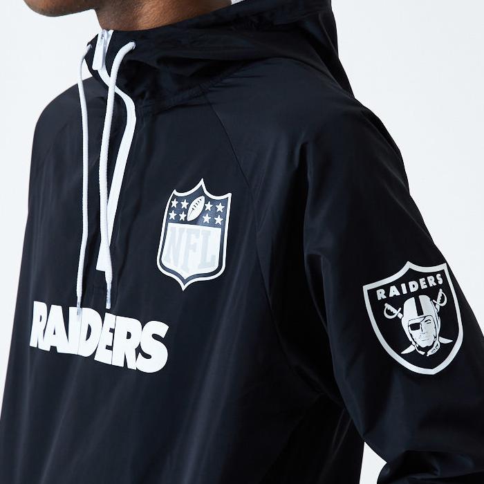 New Era NFL 1/4 zip windbreaker Las Vegas Raiders Black - Shop-Tetuan