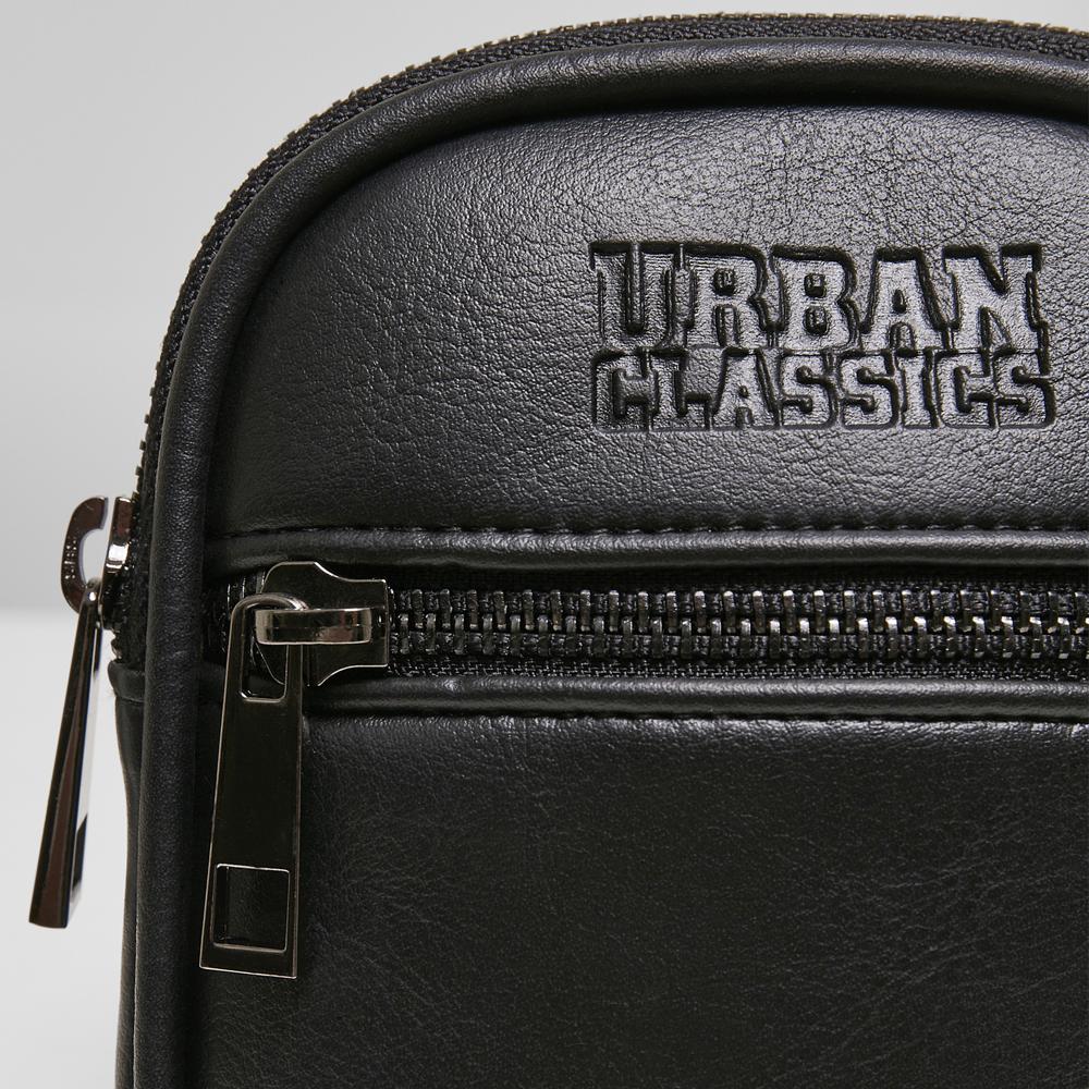 Urban Classics Imitation Leather Neckpouch black - Shop-Tetuan
