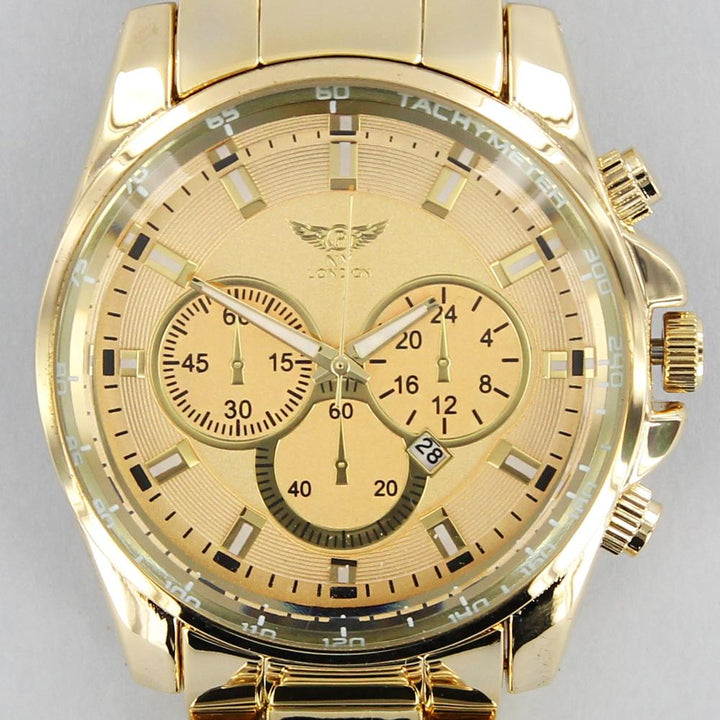 NY London metal bracelet watch gold - Shop-Tetuan