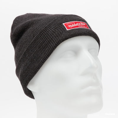 Mitchell & Ness Roll Up Beanie charcoal - Shop-Tetuan