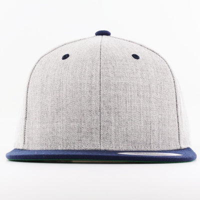 The Classics Yupoong snapback heather/navy
