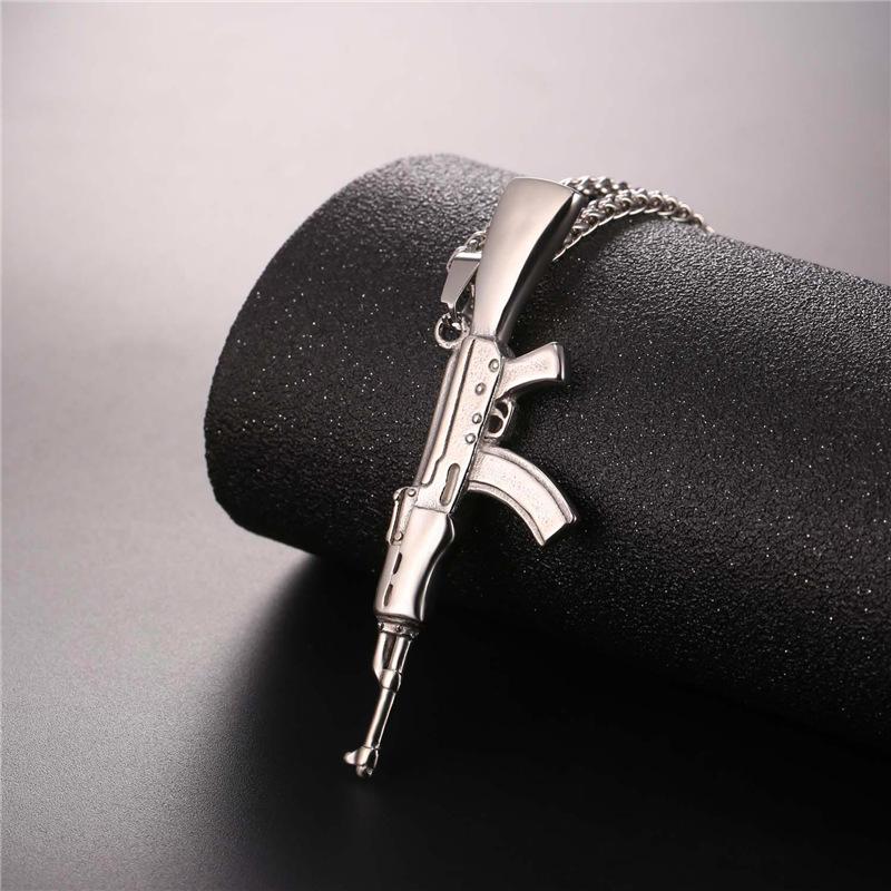 AK-47 Rifle Necklace steel