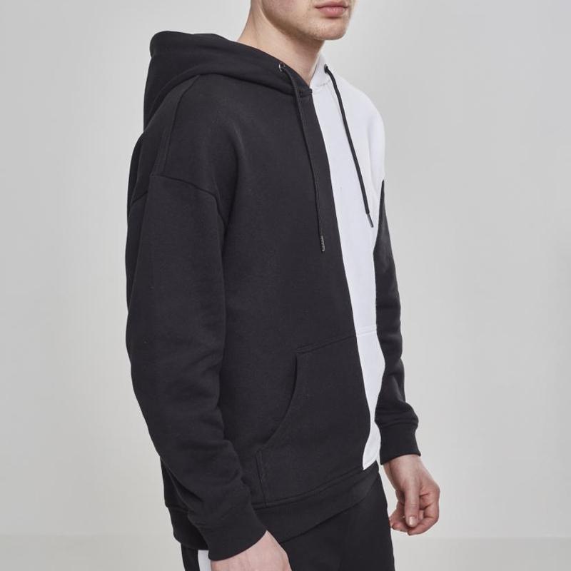 Urban Classics Oversized Harlequin Hoody blk/wht - Shop-Tetuan