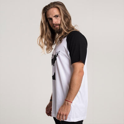 Banksy Panda Raglan Tee wht/blk - Shop-Tetuan