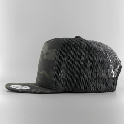 The Classics Yupoong Multicam Trucker Cap black