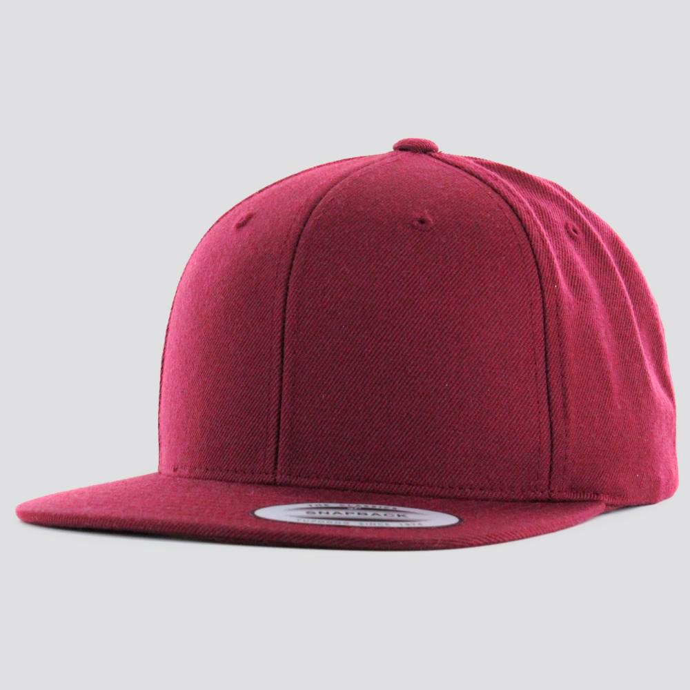 The Classics Yupoong snapback maroon/maroon - Shop-Tetuan