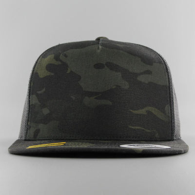 The Classics Yupoong Multicam Trucker Cap black
