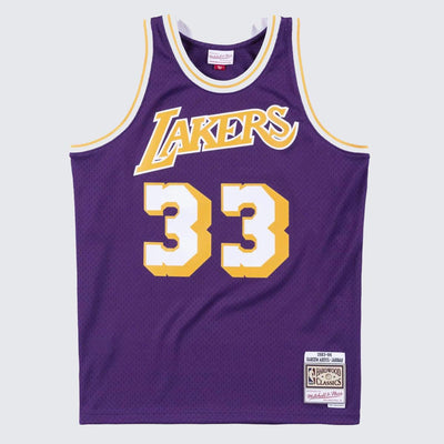 Mitchell & Ness NBA Swingman Jersey LA Lakers 83 purple/yellow - Shop-Tetuan