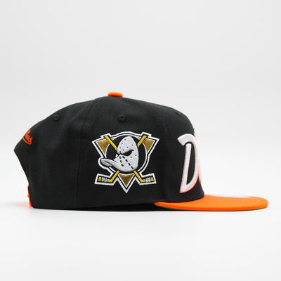 Mitchell & Ness NHL Vintage Script snapback A Ducks black - Shop-Tetuan