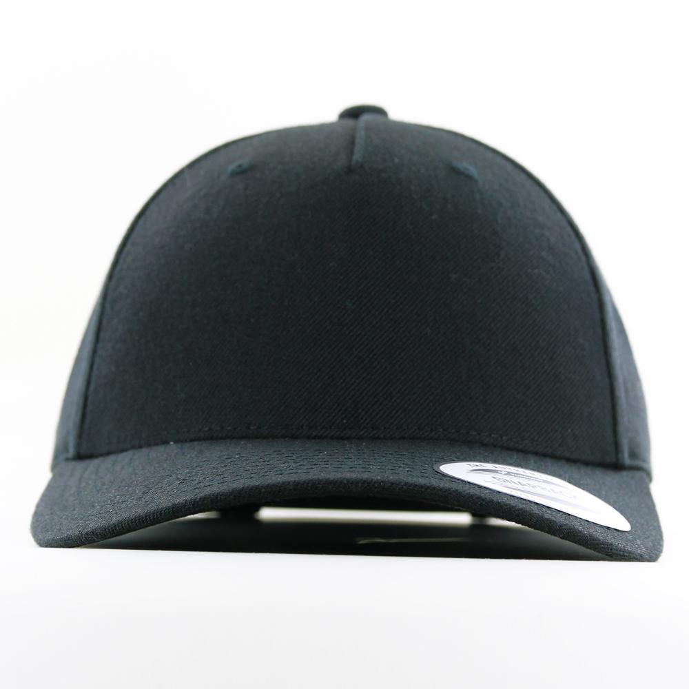 The Classics Yupoong 5-panel Premium Curve snapback black - Shop-Tetuan