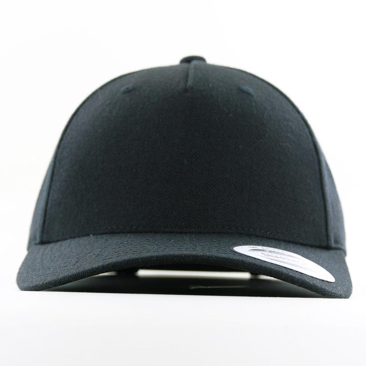 The Classics Yupoong 5-panel Premium Curve snapback black - Shop-Tetuan