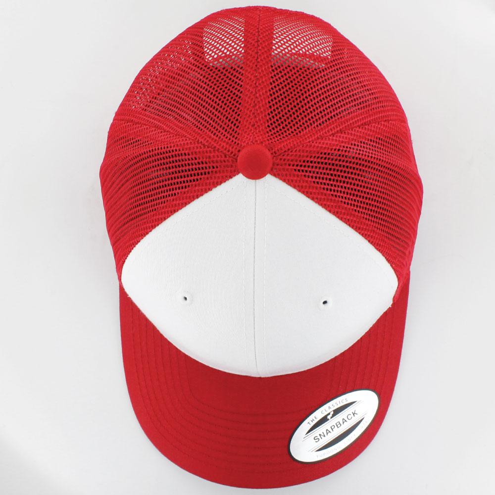 The Classics Yupoong Retro Trucker Colored Front cap red/wht/red - Shop-Tetuan